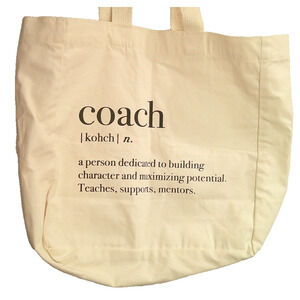 Sports Coach - Off White/ Black Classic Reusable Shopping Bag Team Gift